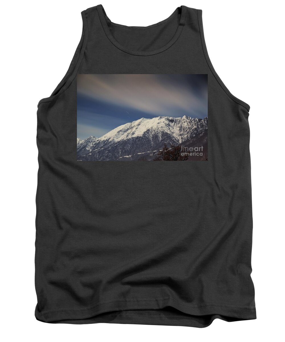 Mountains Tank Top featuring the photograph Snow-capped alps #1 by Mats Silvan