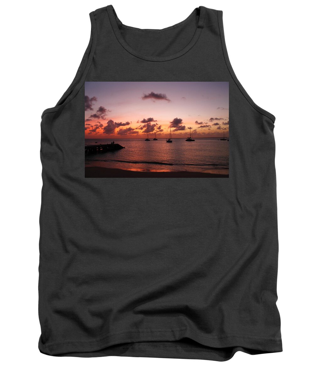 Sunset Tank Top featuring the photograph Sunset #11 by Catie Canetti