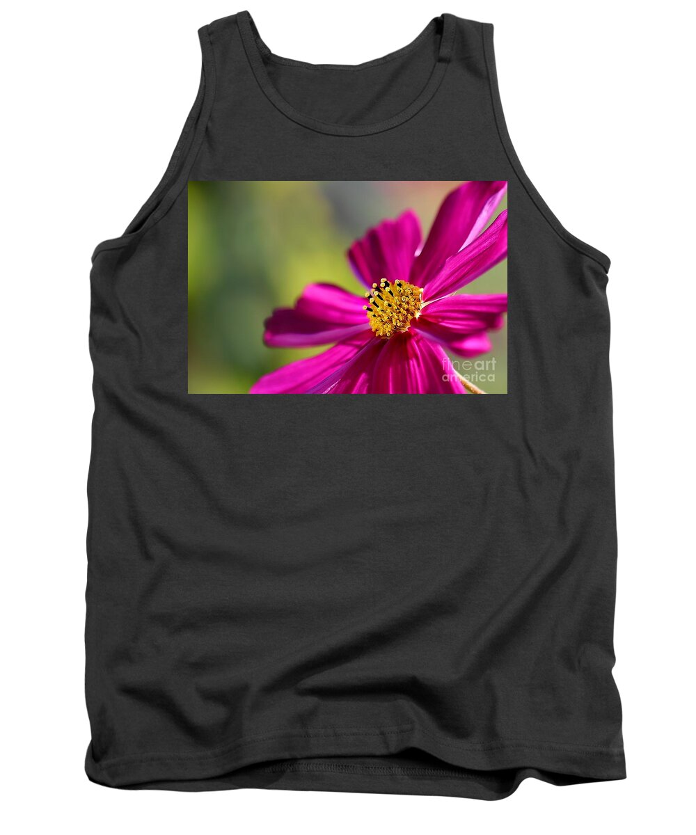 Flower Tank Top featuring the photograph Yellow Dots #2 by Henrik Lehnerer