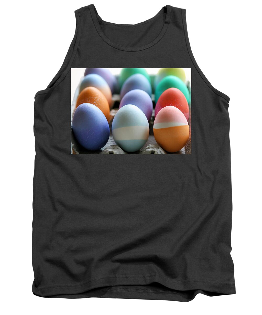 Egg Tank Top featuring the photograph A Cheery Dozen by Angela Rath