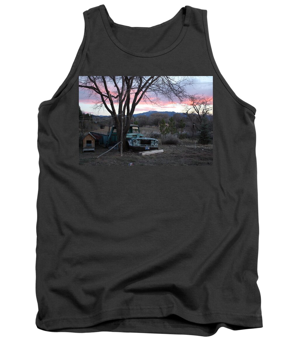 Old Truck Tank Top featuring the photograph A Life's Story by Carrie Godwin