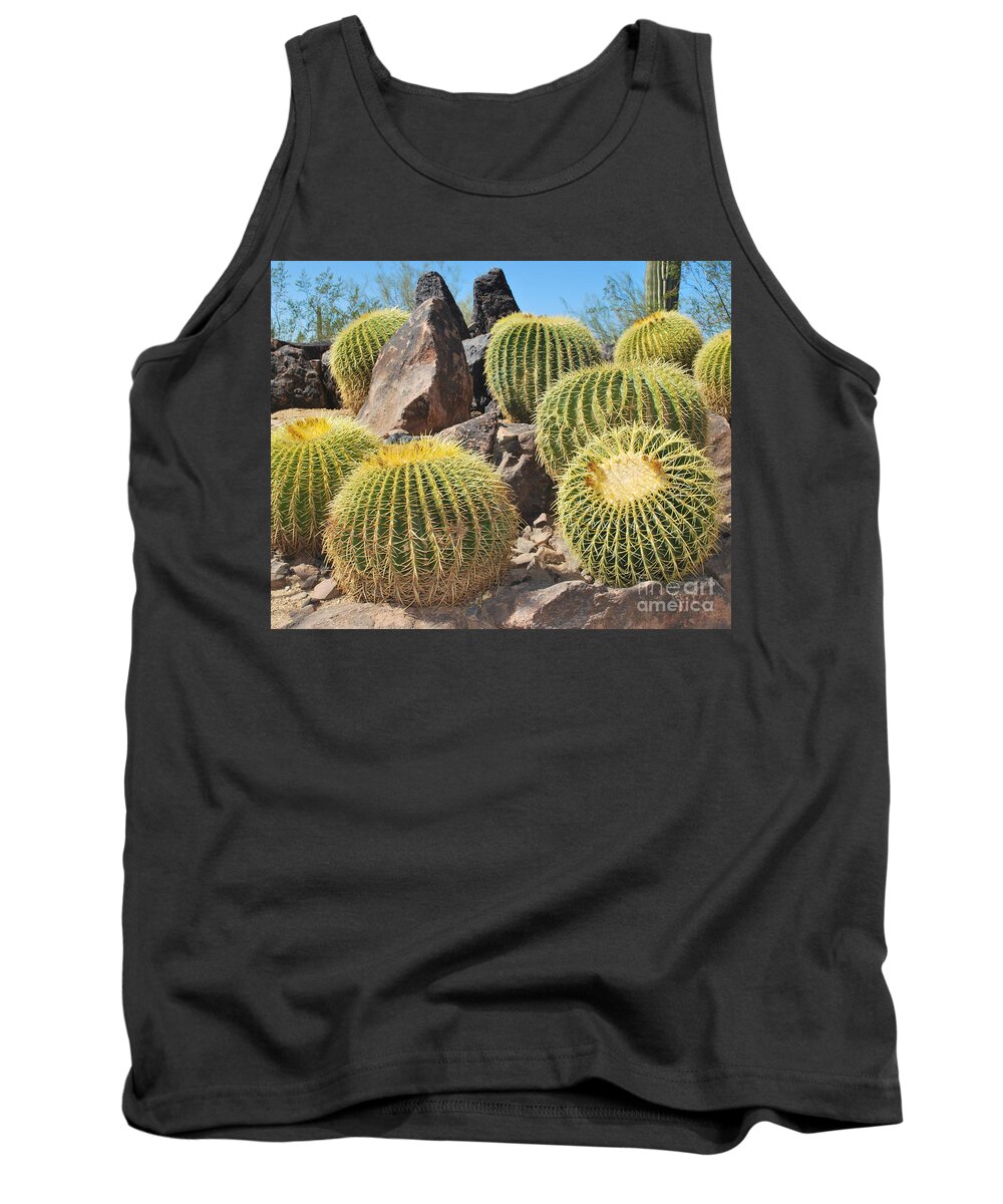 Barrel Tank Top featuring the photograph Bounty of Barrels by Heather Kirk