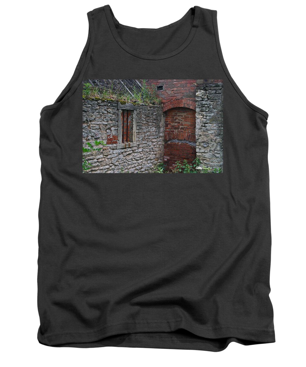 Old Tank Top featuring the photograph Brick And Stone England by David Kleinsasser