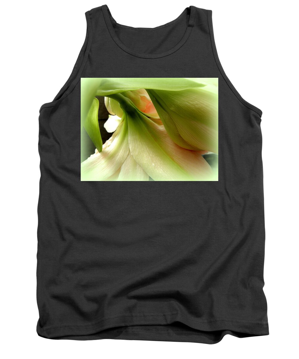 Amaryllis Tank Top featuring the photograph Calming Exotic by Kim Galluzzo