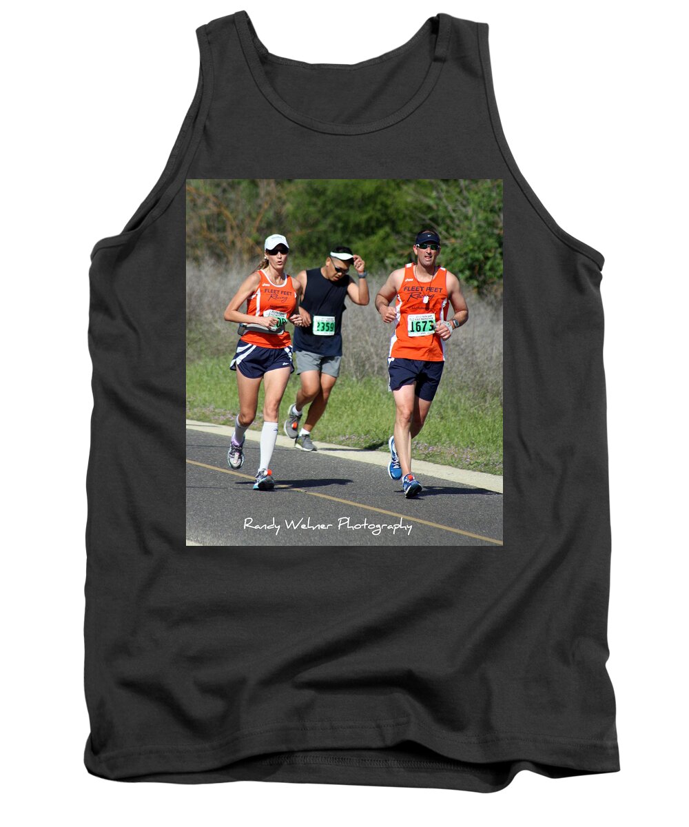 Parkway Half 2012 Tank Top featuring the photograph Christeen and William by Randy Wehner