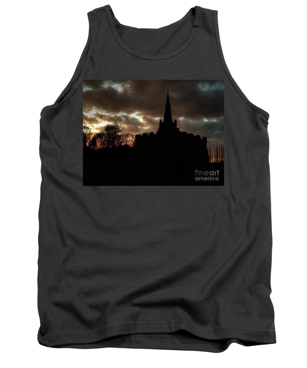 Church Tank Top featuring the photograph Church silhouette by Steev Stamford