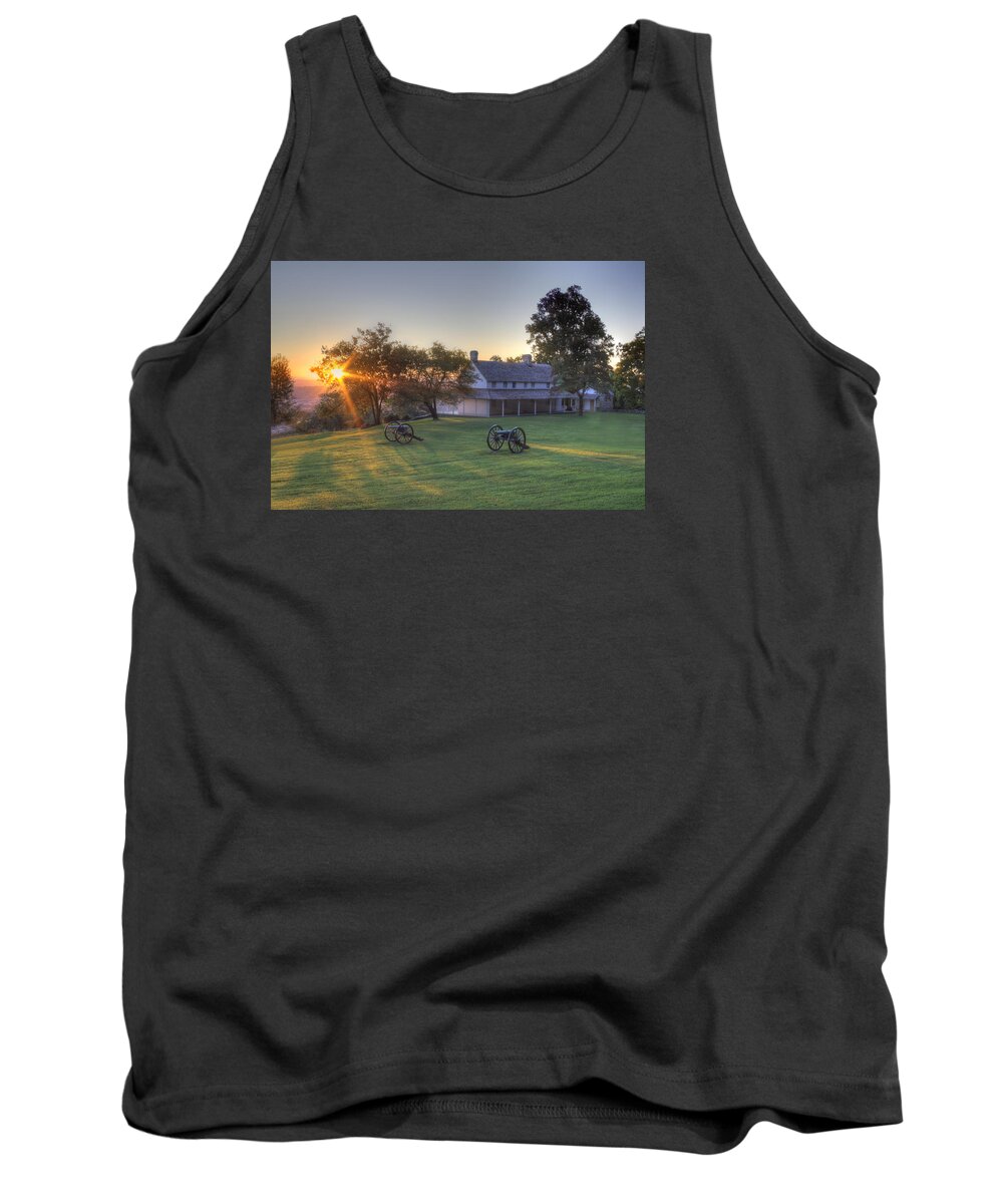 Battle Tank Top featuring the photograph Cravens House by David Troxel