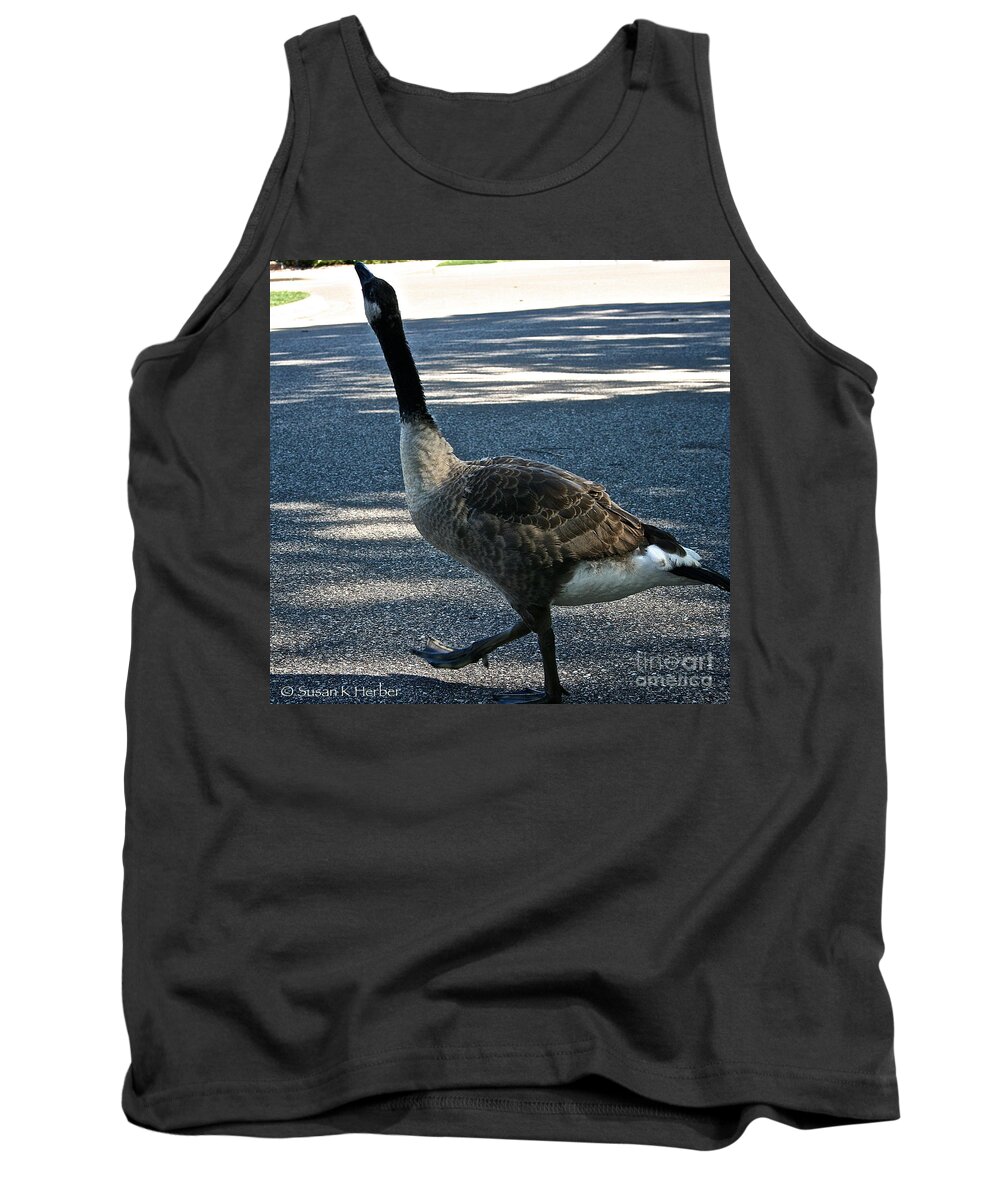 Outdoors Tank Top featuring the photograph Honk And Strut by Susan Herber
