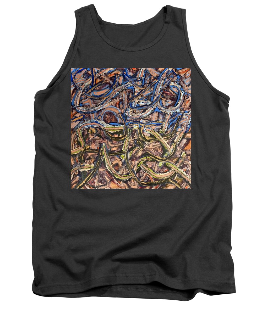  Landscape Tank Top featuring the painting Landscape Movement by JC Armbruster
