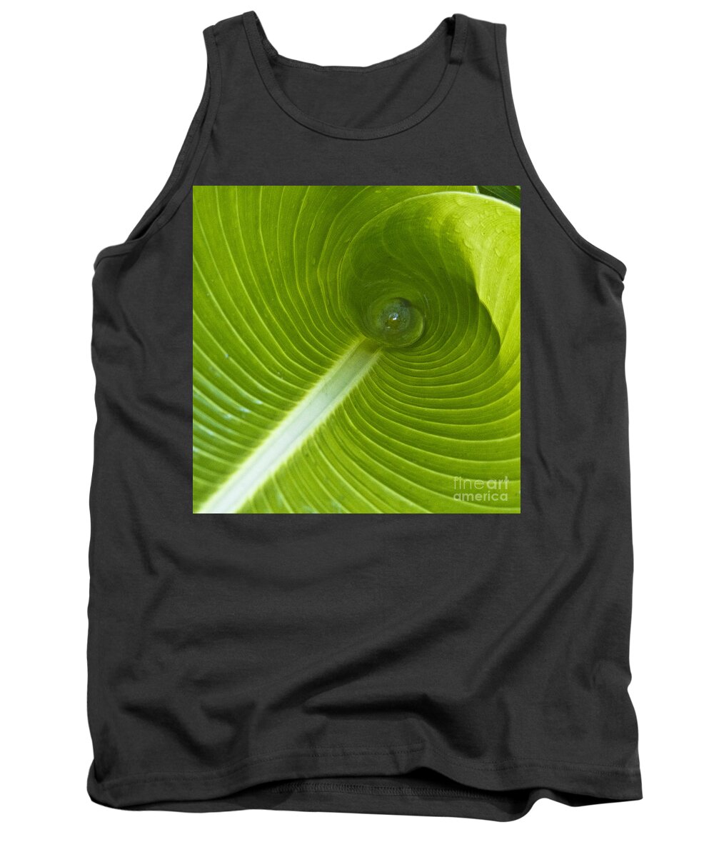 Heiko Tank Top featuring the photograph Leaf Tube by Heiko Koehrer-Wagner