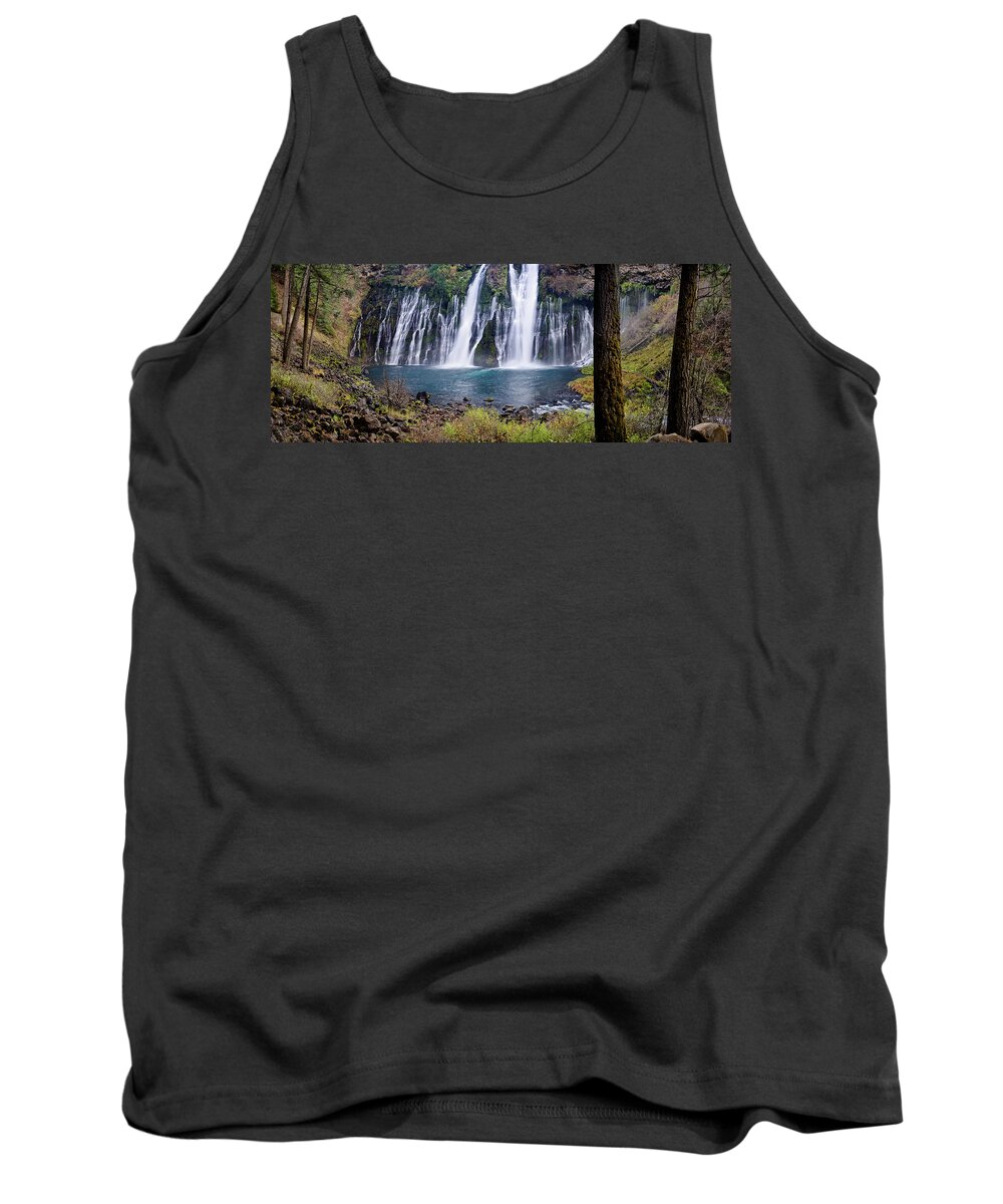 Waterfall Tank Top featuring the photograph MacArthur-Burney Falls Panorama by Greg Nyquist
