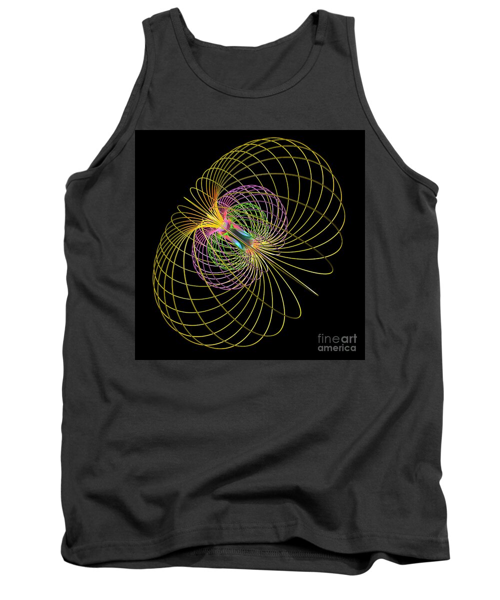 Attraction Tank Top featuring the digital art Magnetism 2 by Russell Kightley