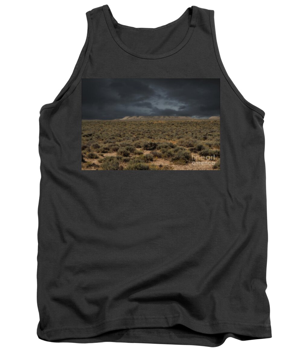  Tank Top featuring the photograph Midnight on the Pairie in Wyoming by Donna Greene