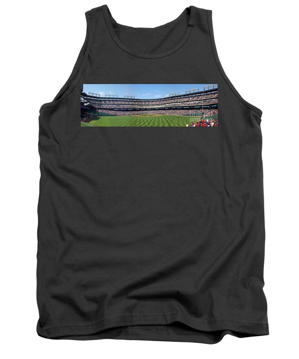 Baseball Tank Top featuring the photograph Globe Life Park, Home of the Texas Rangers by Greg Kopriva