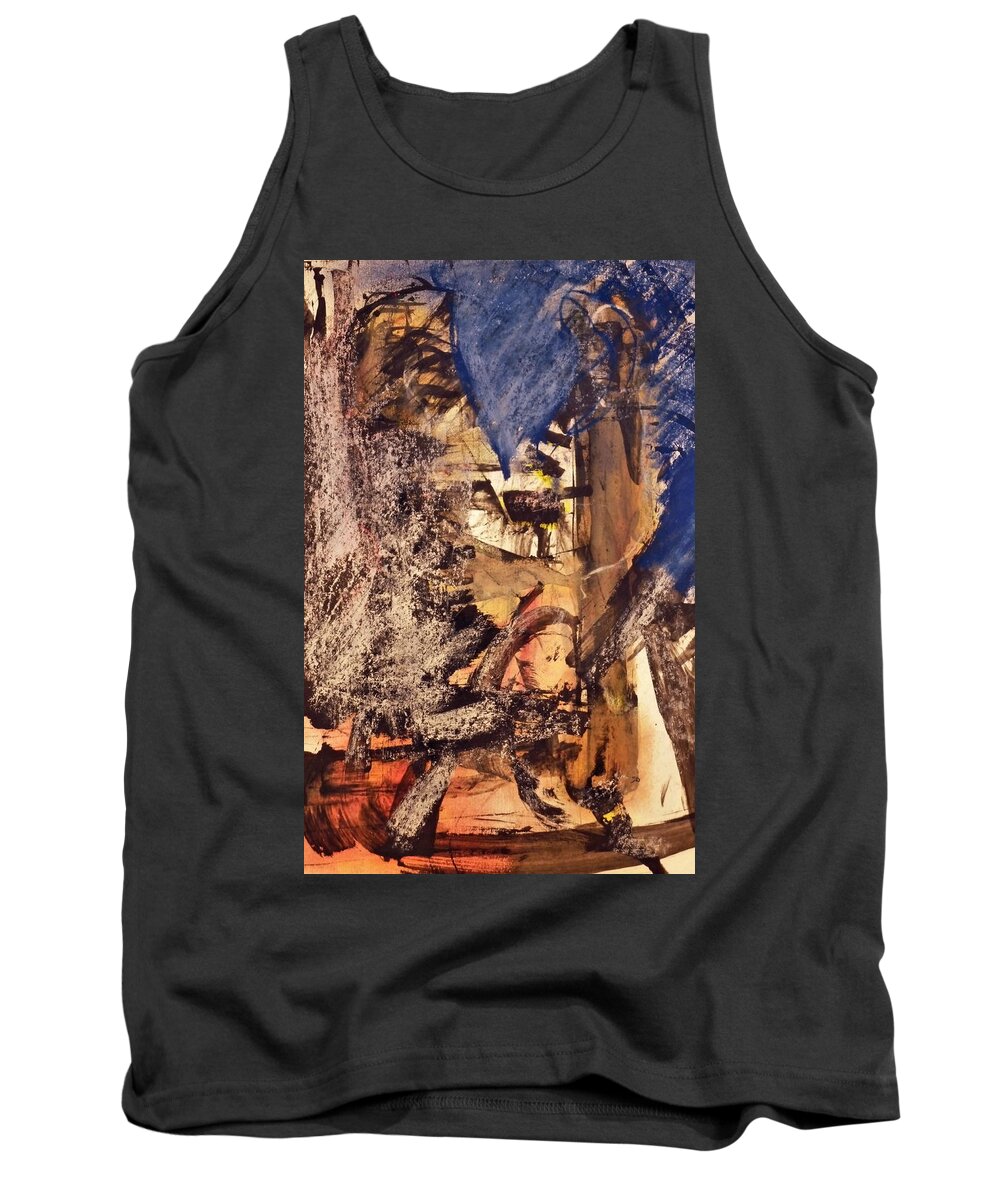 Landscape Tank Top featuring the pastel Portrait by JC Armbruster