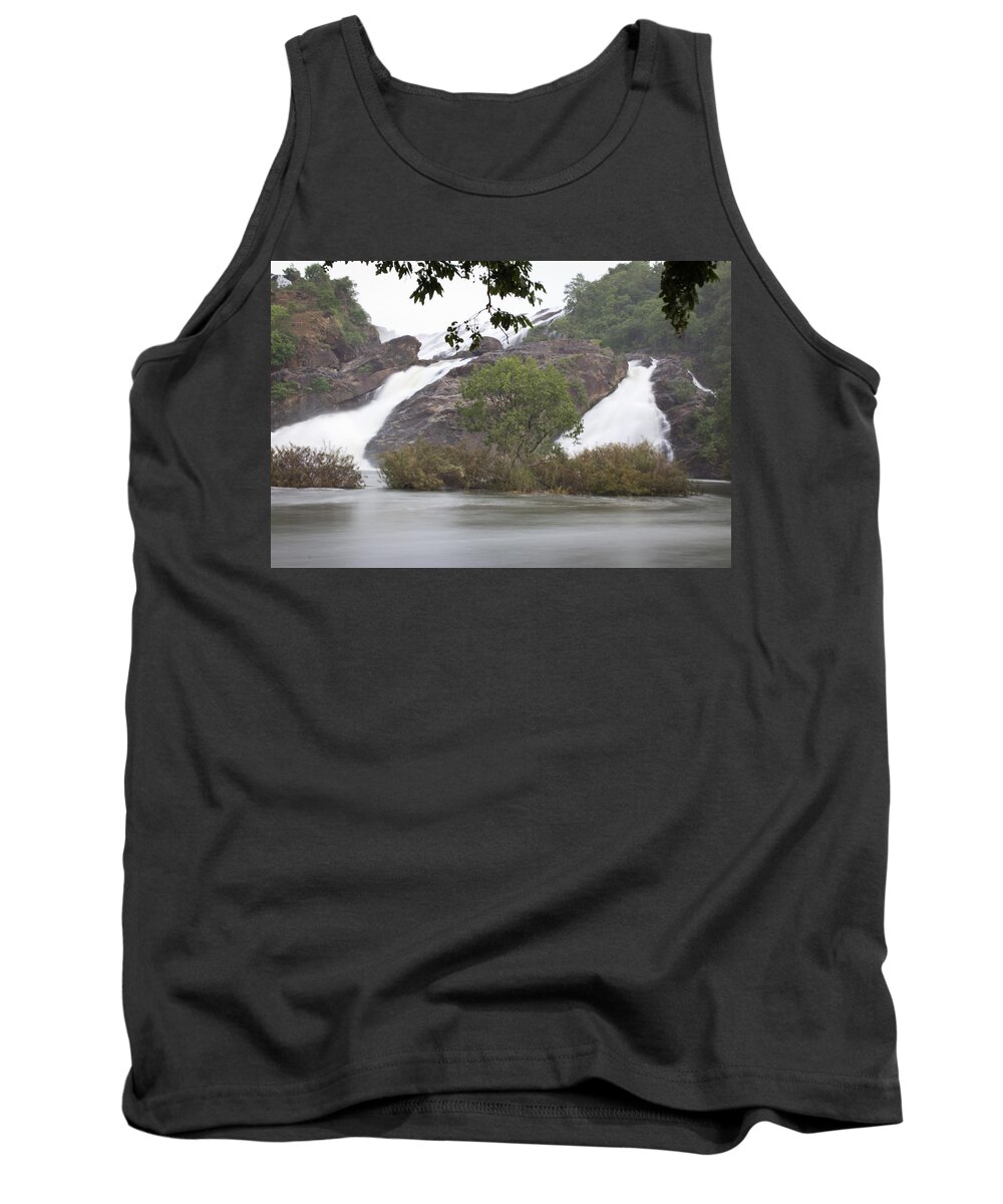 Shivanasamudra Falls Tank Top featuring the photograph Settled After the Fall by SAURAVphoto Online Store