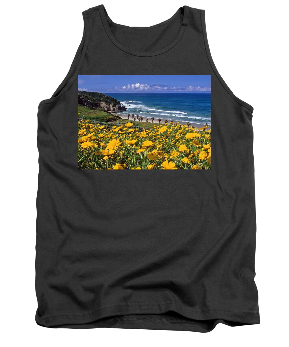 Dana Point Tank Top featuring the photograph Springtime on the Headlands by Cliff Wassmann
