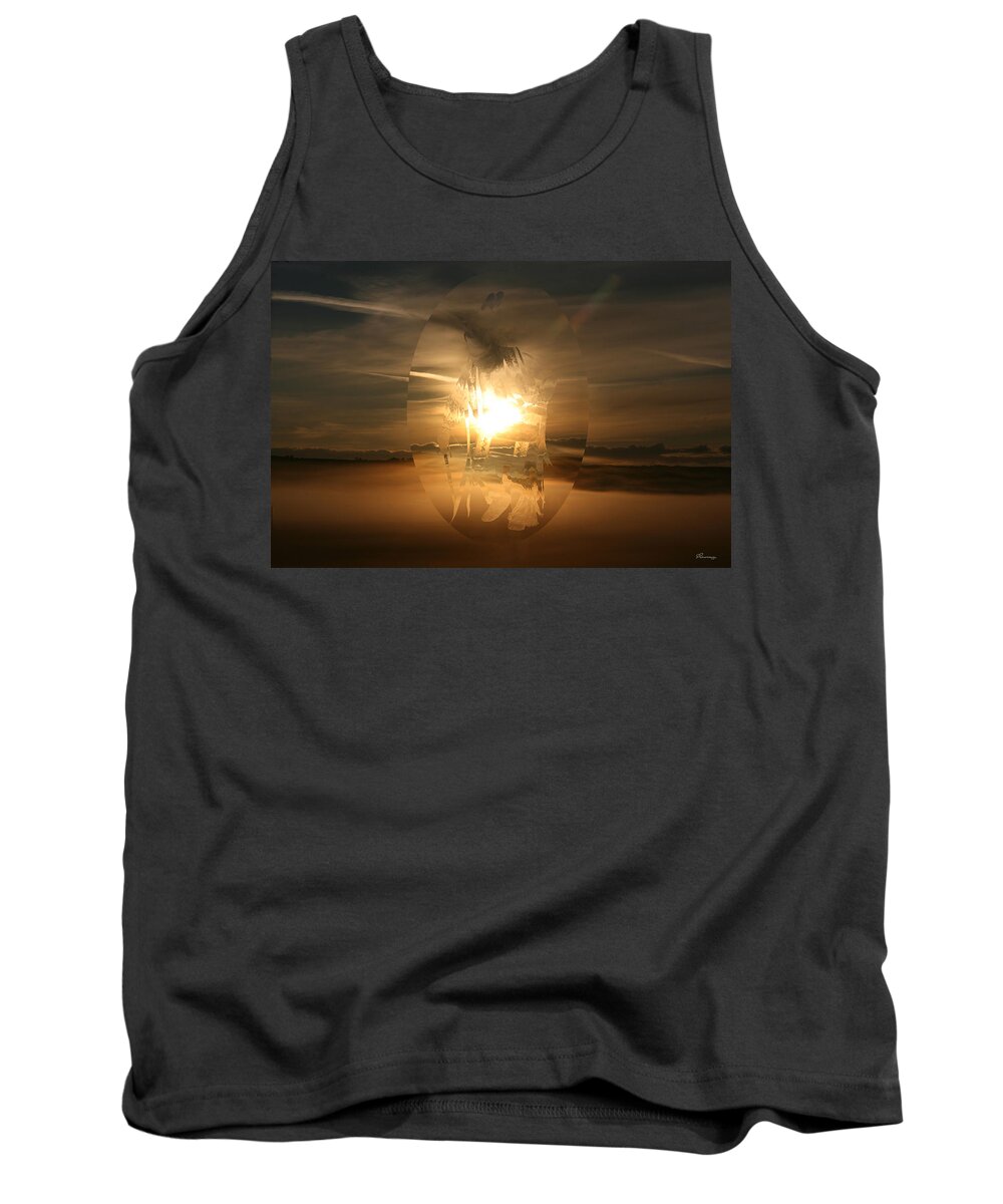 Native Dancer Tank Top featuring the photograph Summoning Sun by Andrea Lawrence
