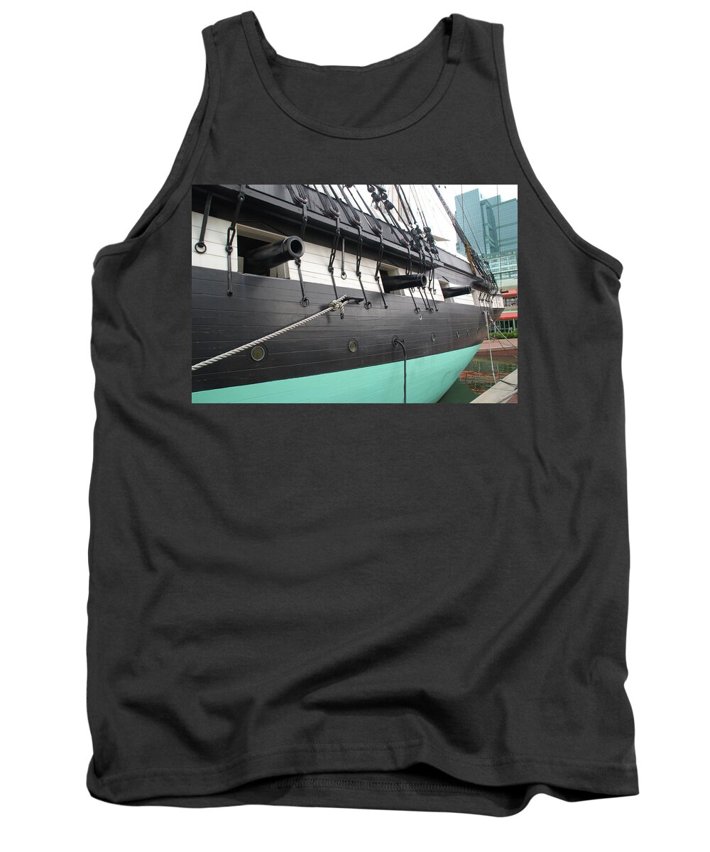 Boat Tank Top featuring the photograph USS Constellation 0012 by Guy Whiteley