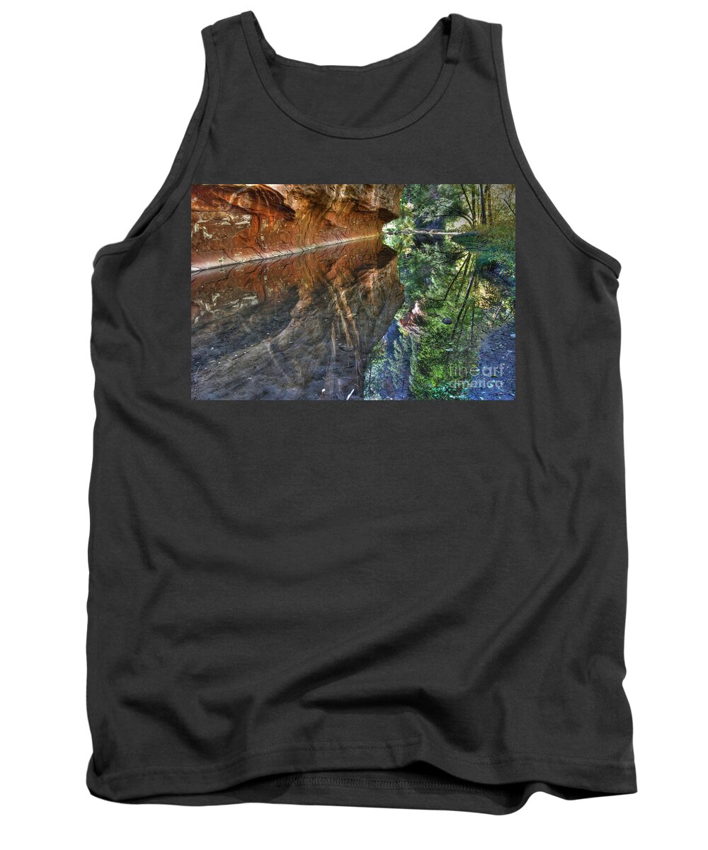 Reflection Tank Top featuring the photograph West Fork Reflection by Tam Ryan