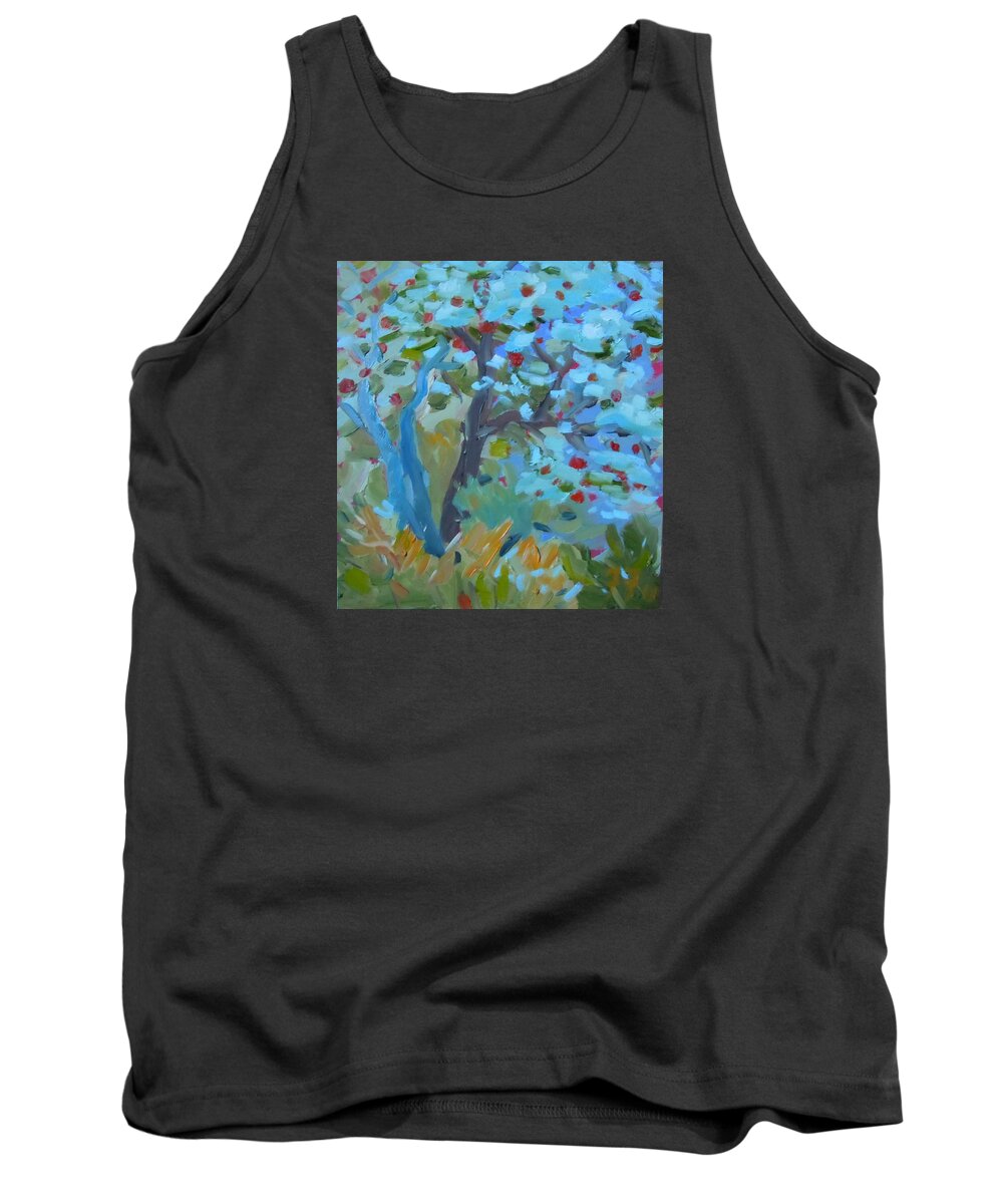Apple Trees Tank Top featuring the painting Wild Apples by Francine Frank