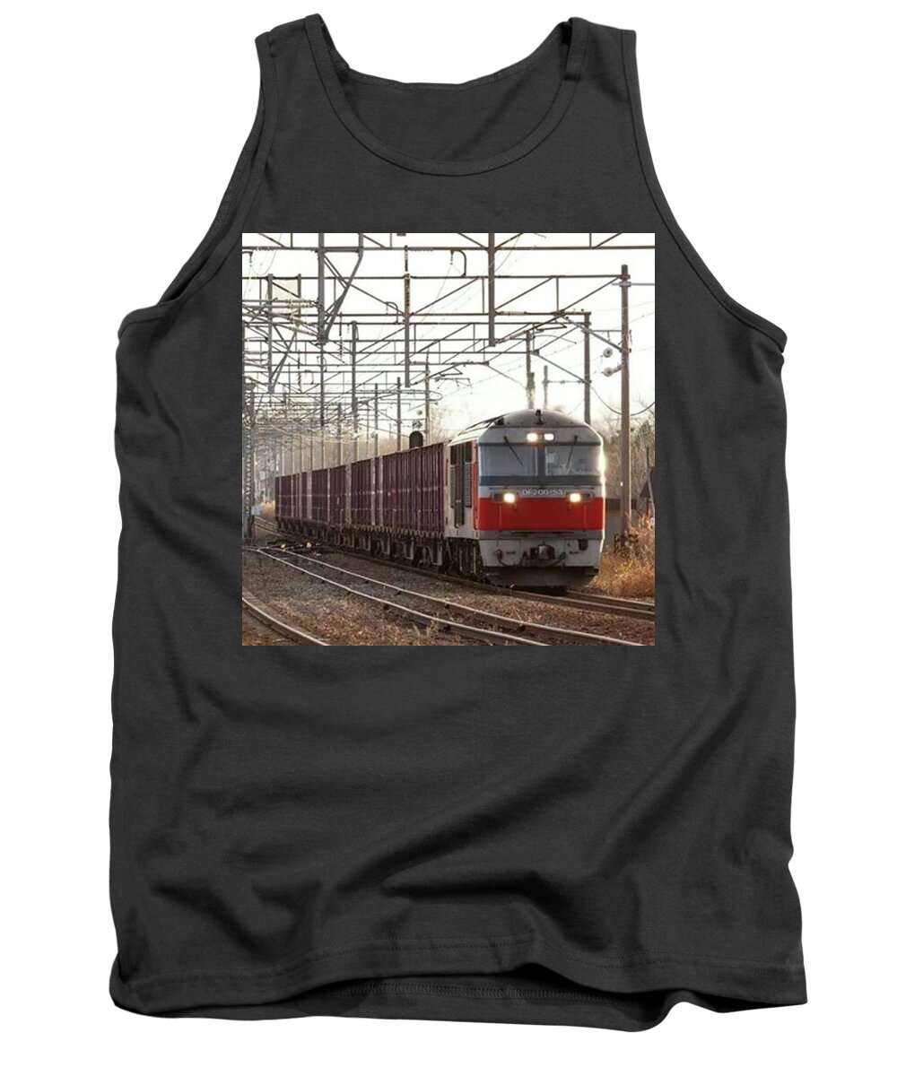 Jrf Tank Top featuring the photograph #電車あたま祭り by Kujira Nijino