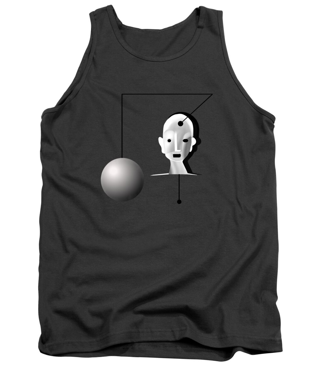 1278 Tank Top featuring the painting 1278 - T shirt png file by Irmgard Schoendorf Welch
