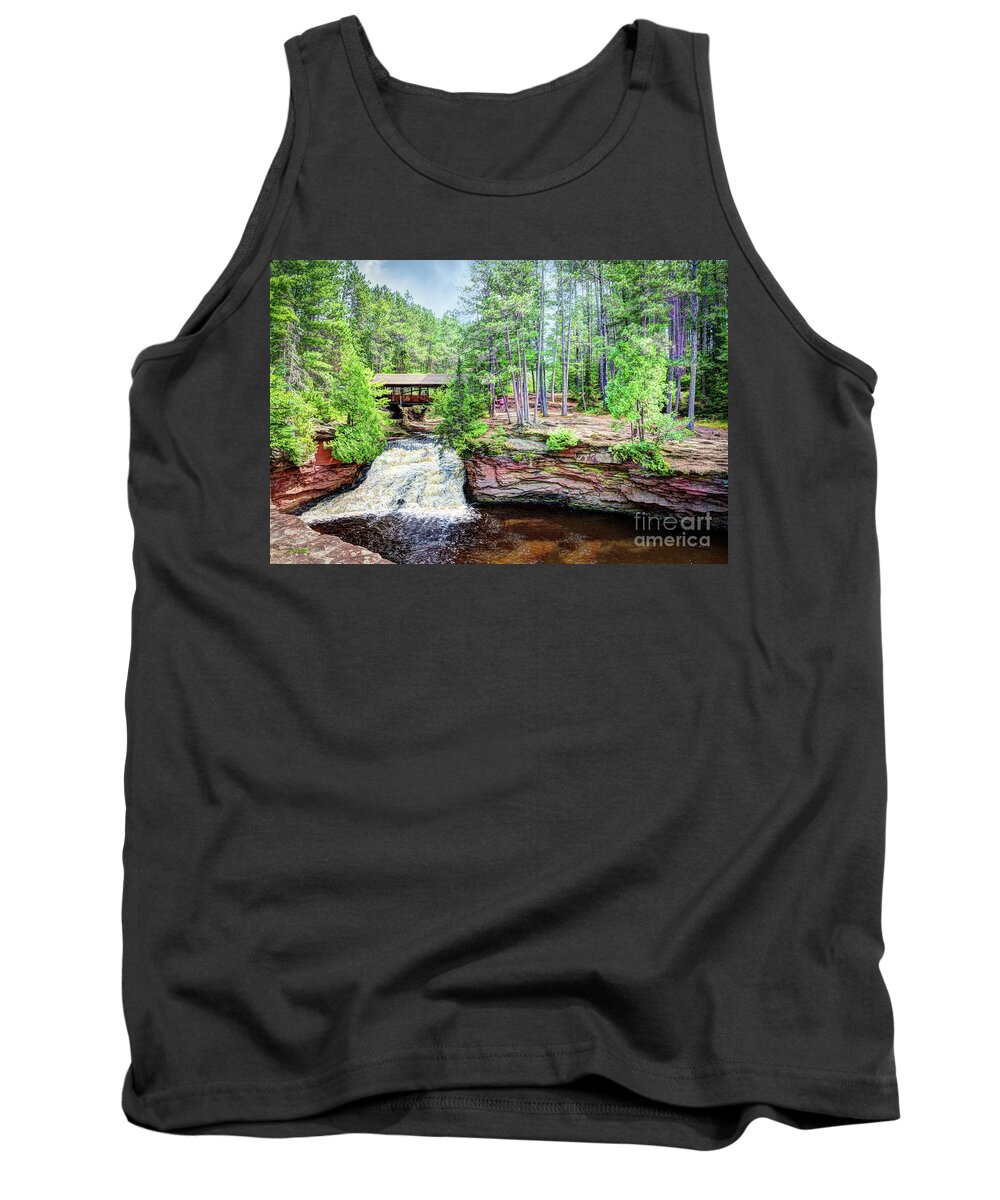 Wi Tank Top featuring the photograph As the Water Falls #1 by Deborah Klubertanz