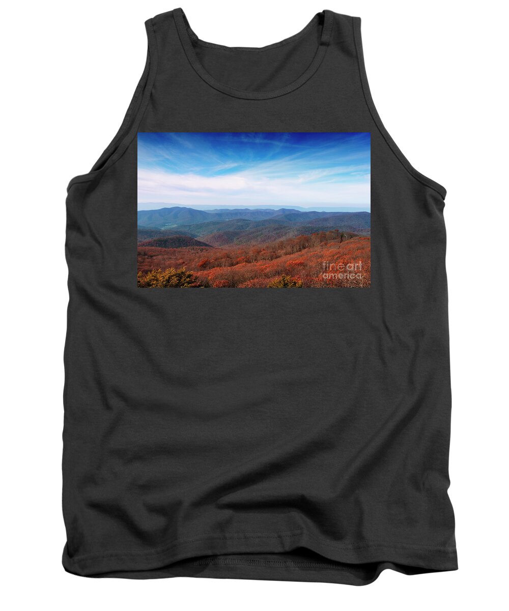Autumn Tank Top featuring the photograph Autumn in the Mountains #1 by Rebecca Davis