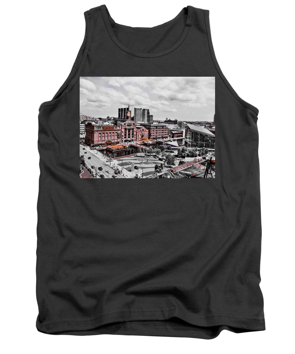 Baltimore Tank Top featuring the photograph Baltimore Power Plant #1 by Chris Montcalmo