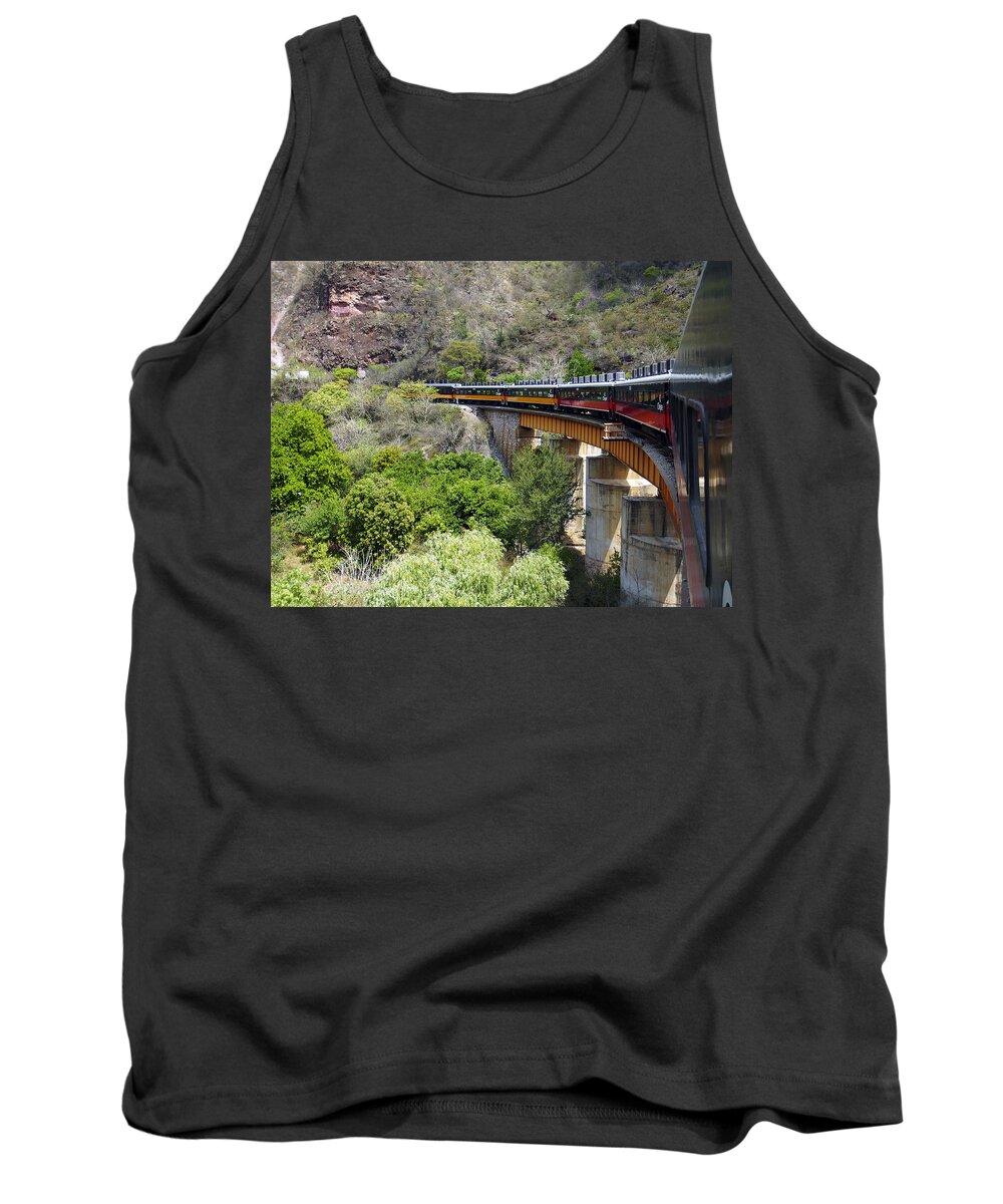 Chepe Tank Top featuring the photograph Chihuahua Pacific Railroad #1 by Kurt Van Wagner