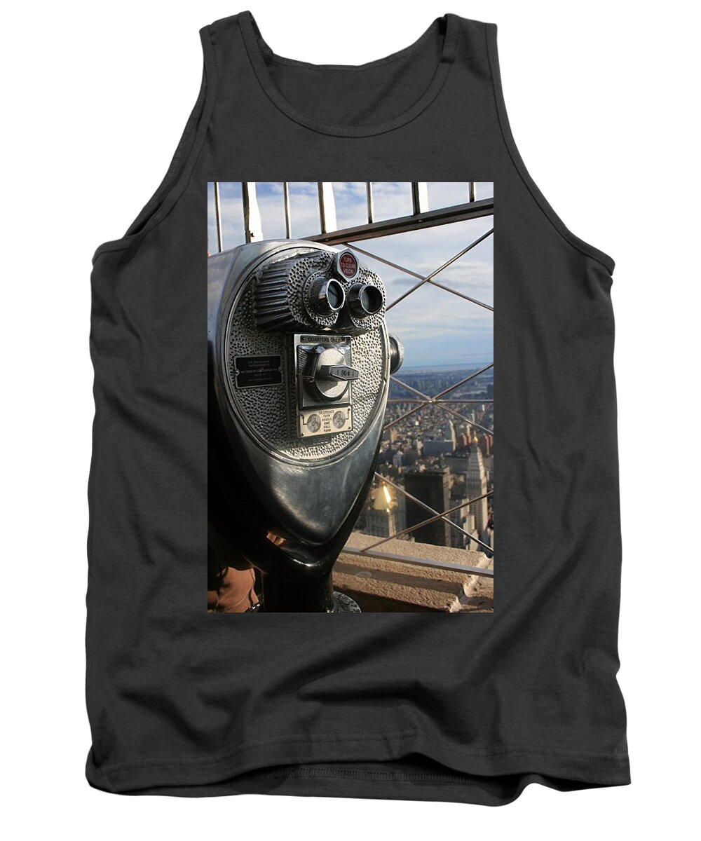 Coin Operated Viewer Tank Top featuring the photograph Coin Operated Viewer by Debbie Cundy