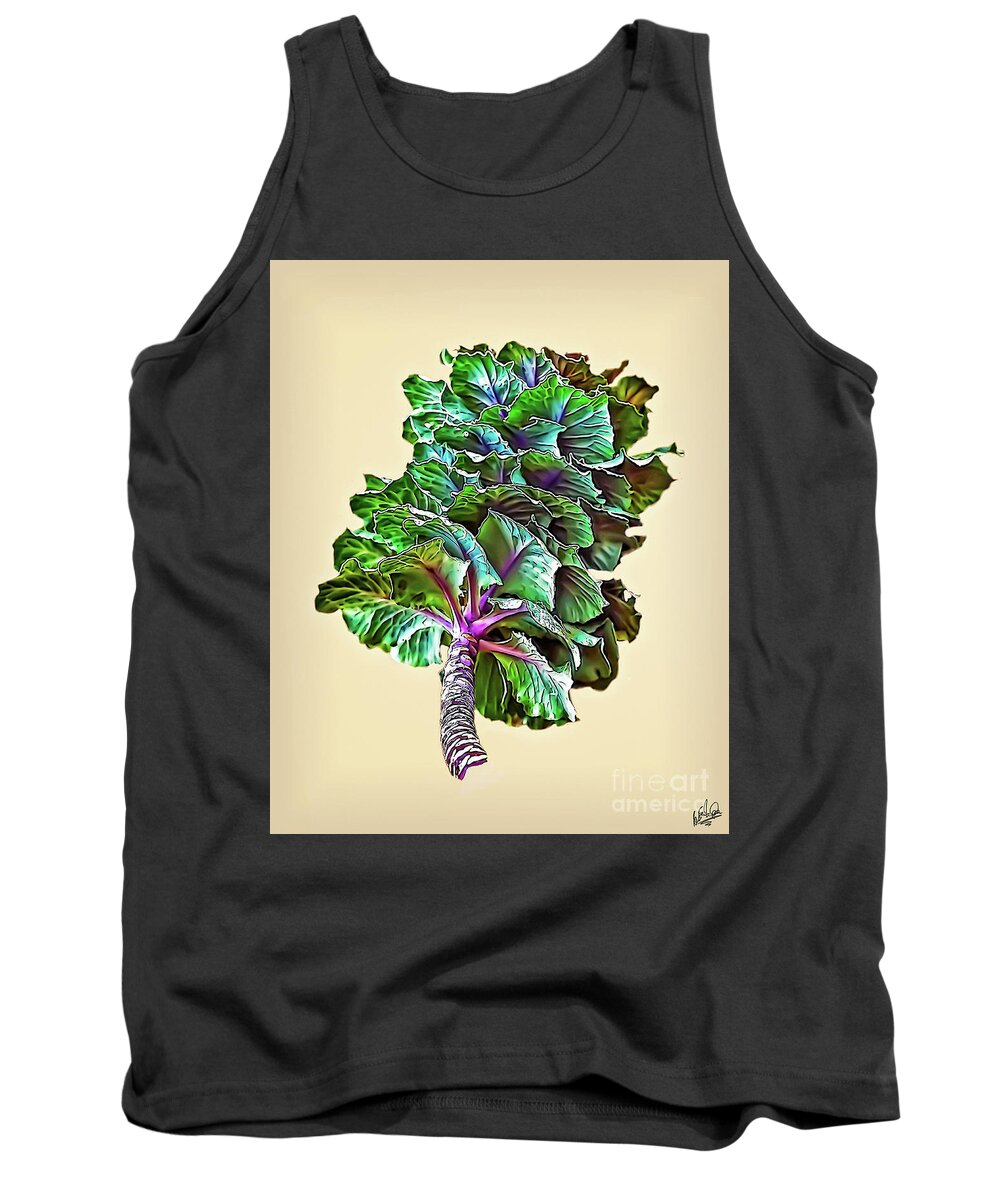  Tank Top featuring the photograph Decorative Cabbage #1 by Walt Foegelle