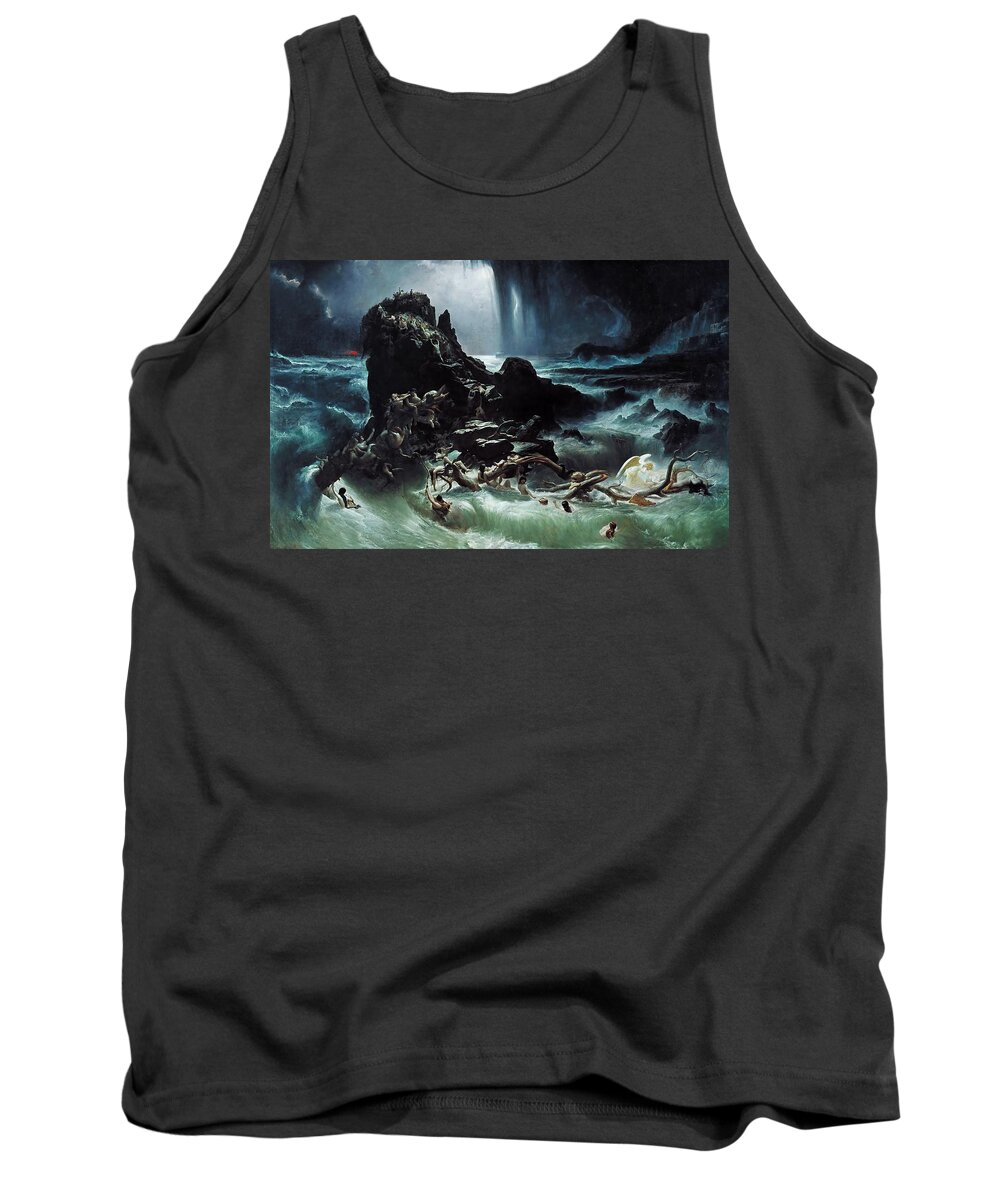 Deluge Tank Top featuring the painting Deluge by Troy Caperton