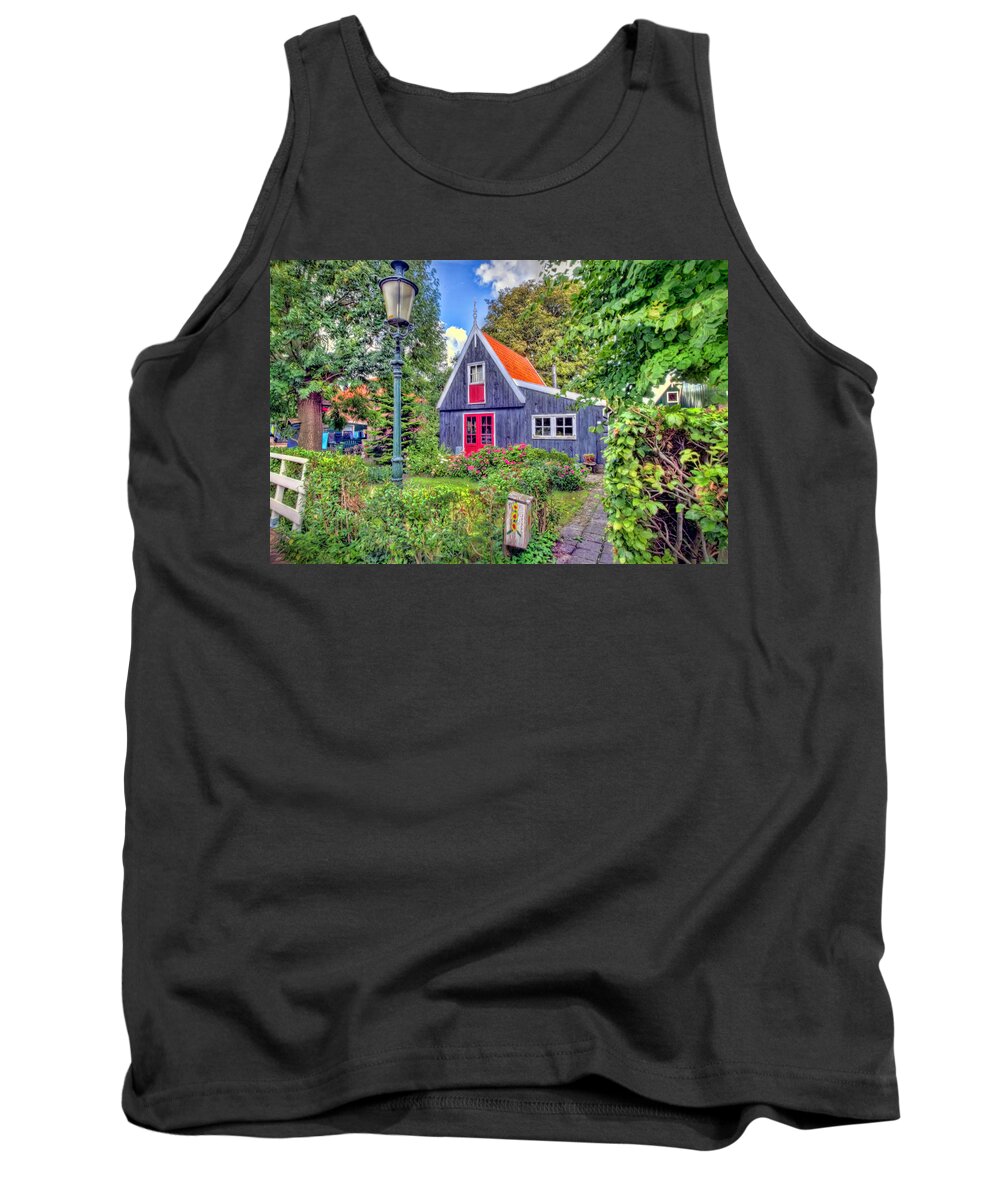 Trees Tank Top featuring the photograph Dutch House #2 by Nadia Sanowar