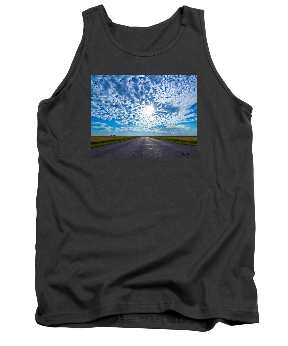 Highway Tank Top featuring the photograph Endless Highway 2 #1 by Jana Rosenkranz