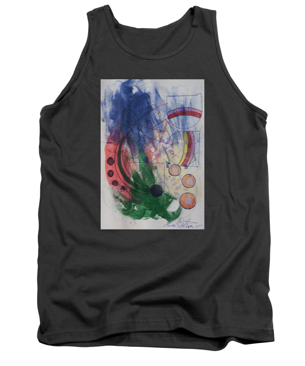 Science Tank Top featuring the mixed media Form View 13 #1 by Edward Wolverton