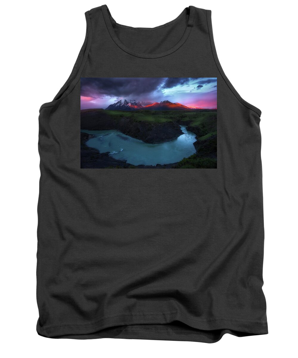 Paine Massif Tank Top featuring the photograph Light Leak #1 by Nicki Frates