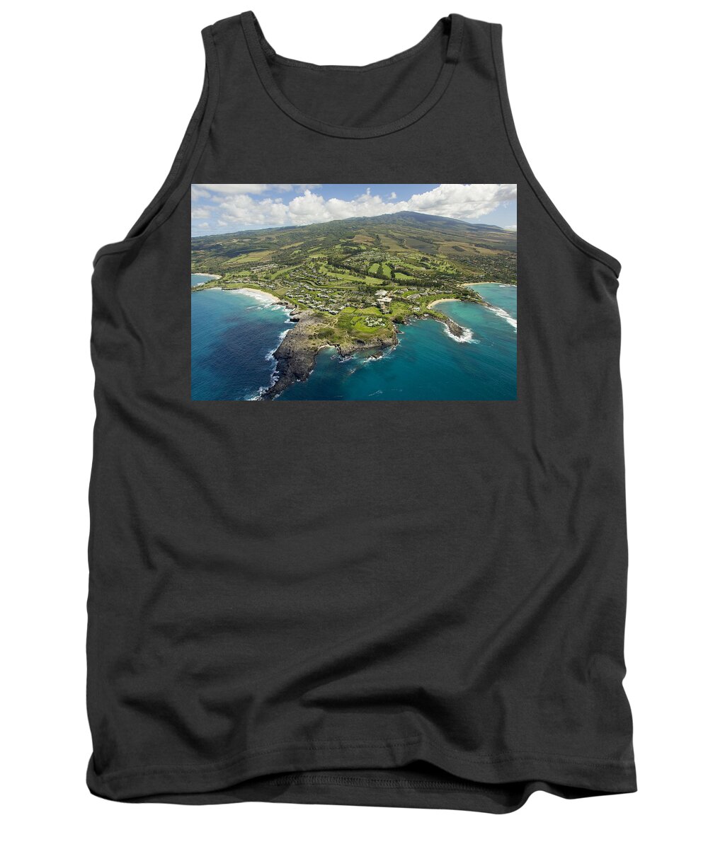 Above Tank Top featuring the photograph Maui Aerial Of Kapalua #1 by Ron Dahlquist - Printscapes
