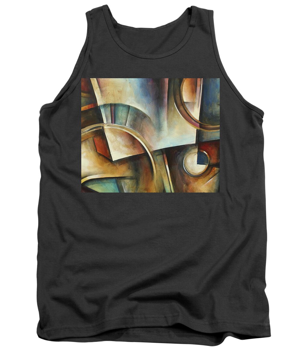 Abstract Tank Top featuring the painting No Way Out #1 by Michael Lang