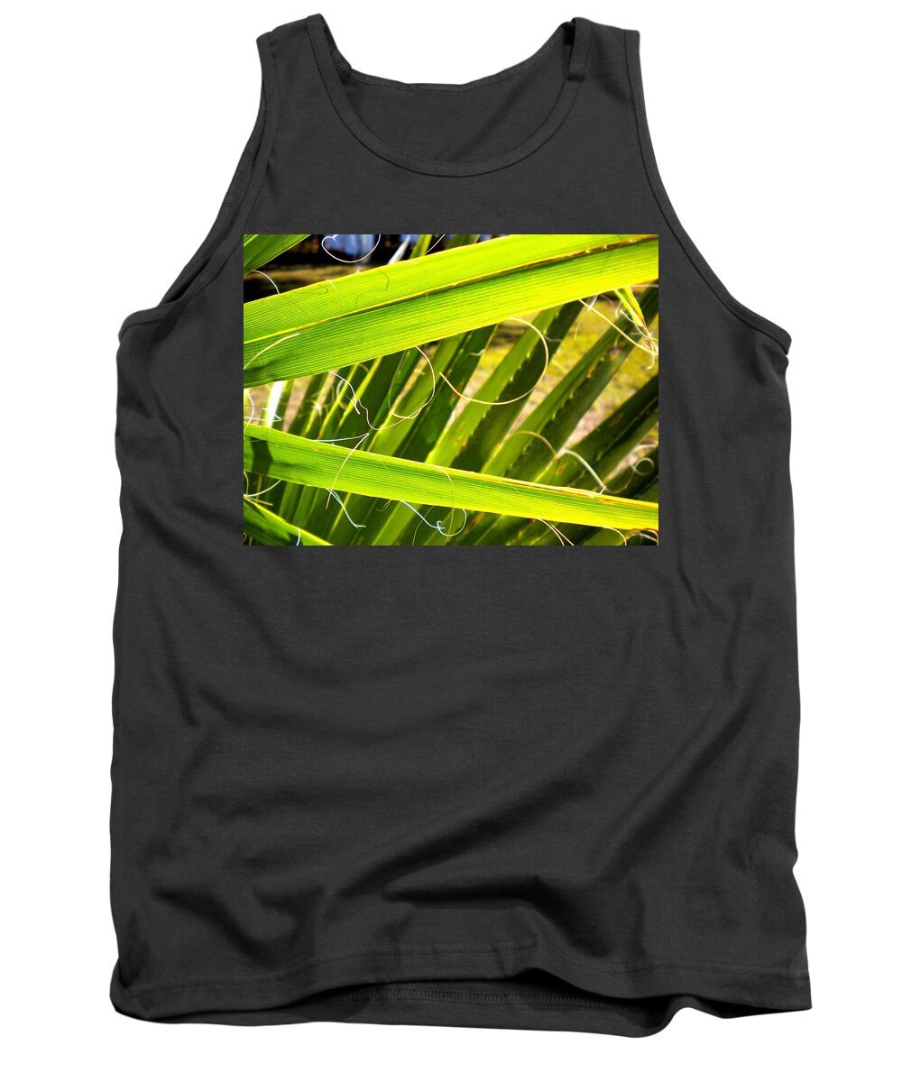 Palmetto Tank Top featuring the painting Palmetto 3 #1 by Renate Wesley
