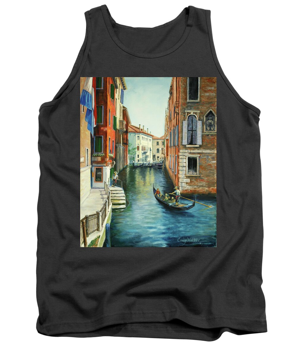 Europe Tank Top featuring the painting Sempre Ricordare -To Always Remember by Carolyn Coffey Wallace
