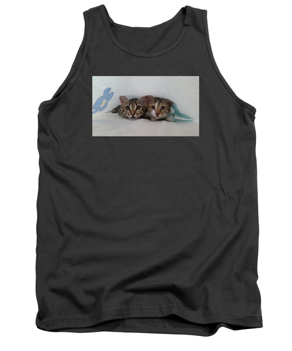 Cat Tank Top featuring the photograph Sisters #1 by Ezgi Turkmen