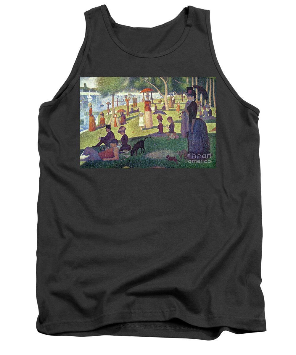 #faatoppicks Tank Top featuring the painting Sunday Afternoon on the Island of La Grande Jatte by Georges Pierre Seurat