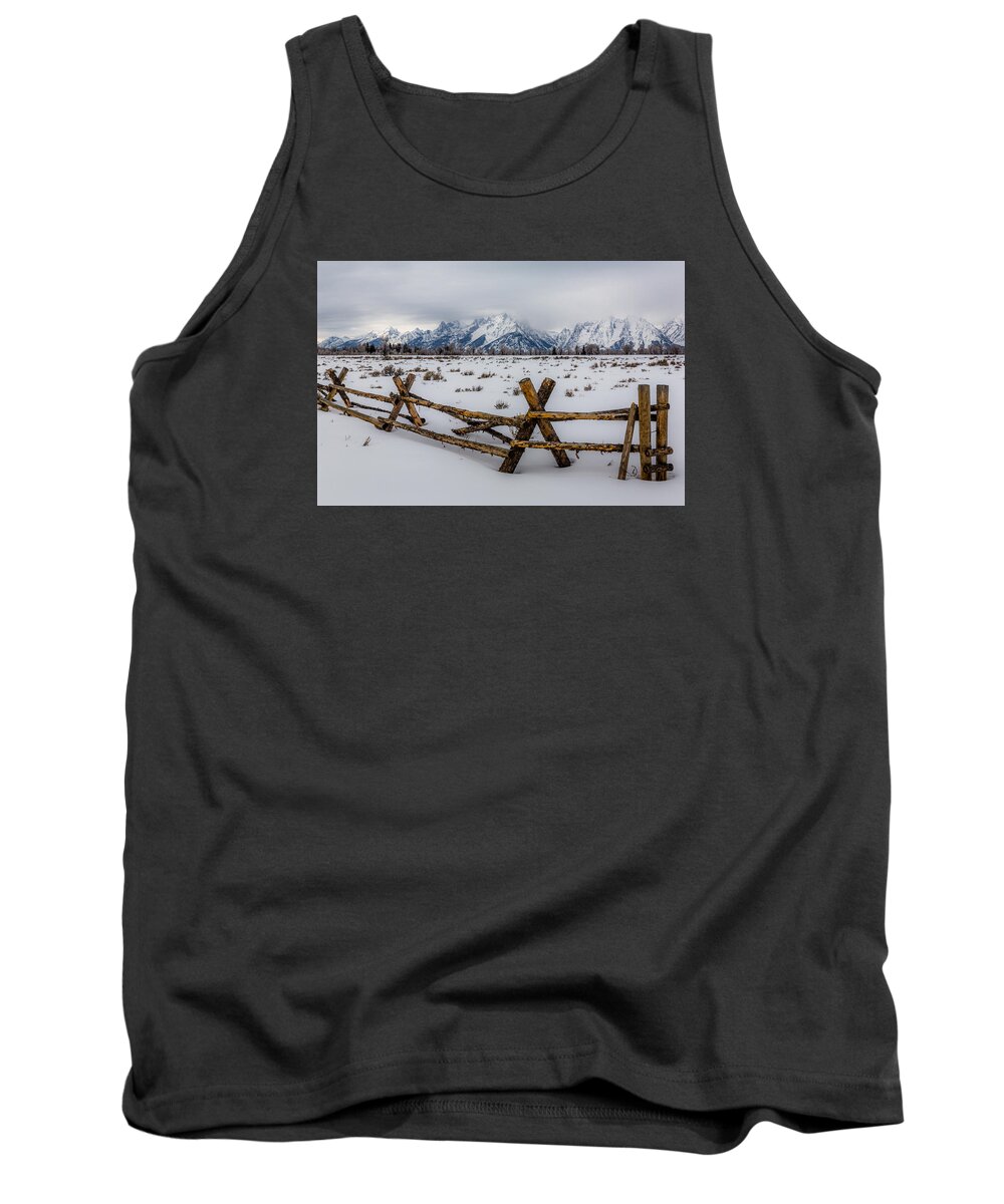 Mountains Tank Top featuring the photograph Teton Chill by Gary Migues