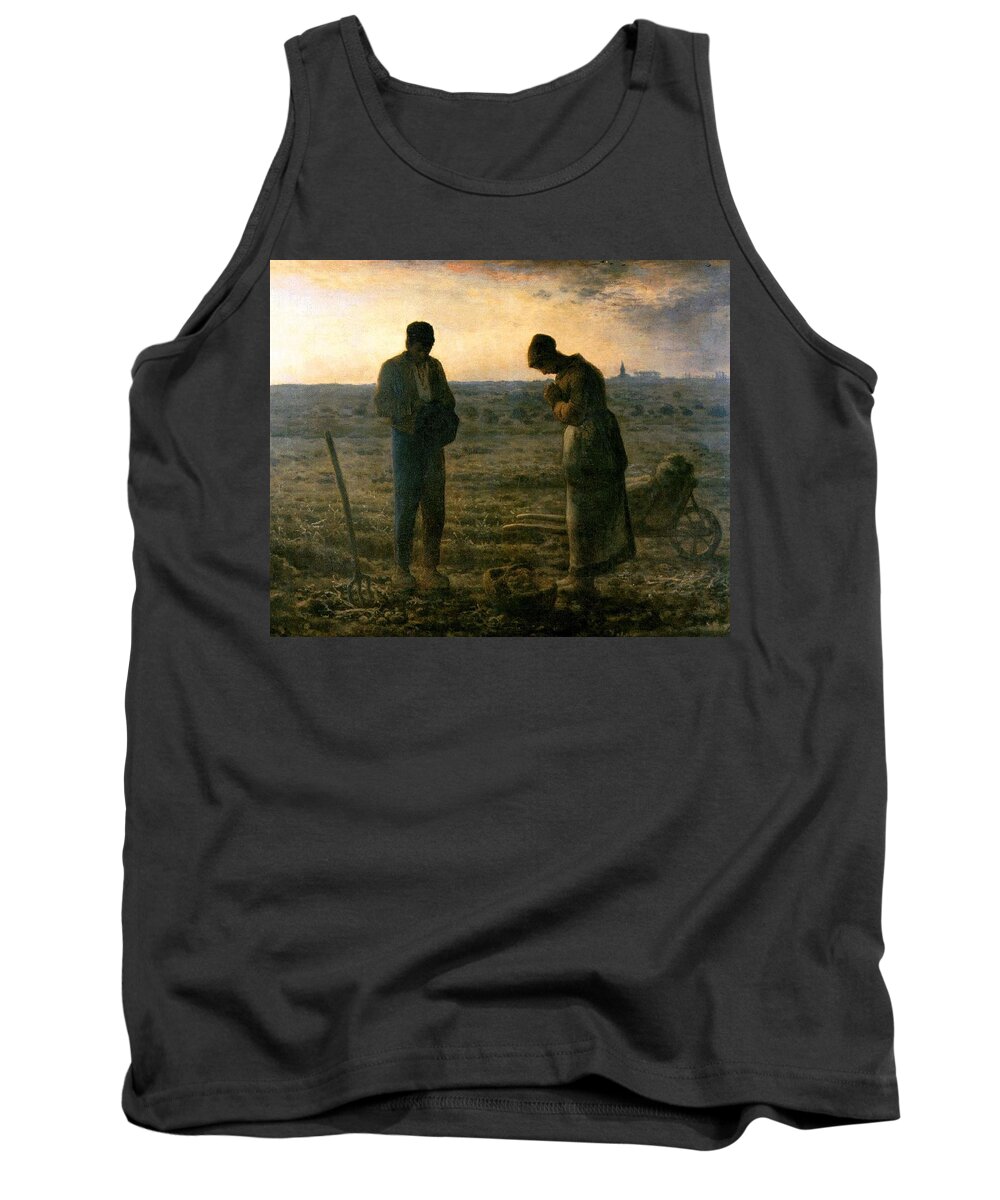 Angelus Tank Top featuring the painting The Angelus by Troy Caperton