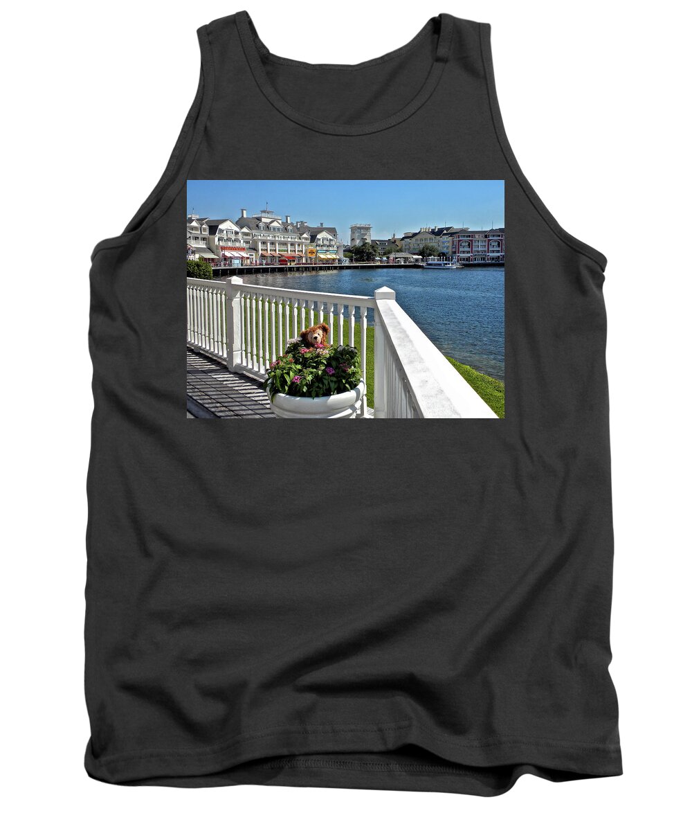 Boardwalk Tank Top featuring the photograph The Boardwalk At Walt Disney World MP #2 by Thomas Woolworth