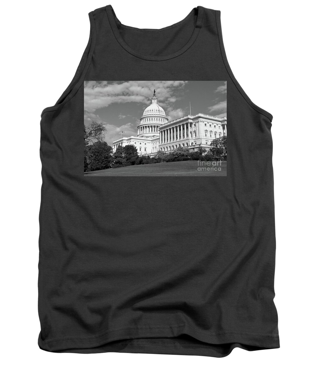 Congress Tank Top featuring the photograph US Capitol Washington DC #1 by Kimberly Blom-Roemer