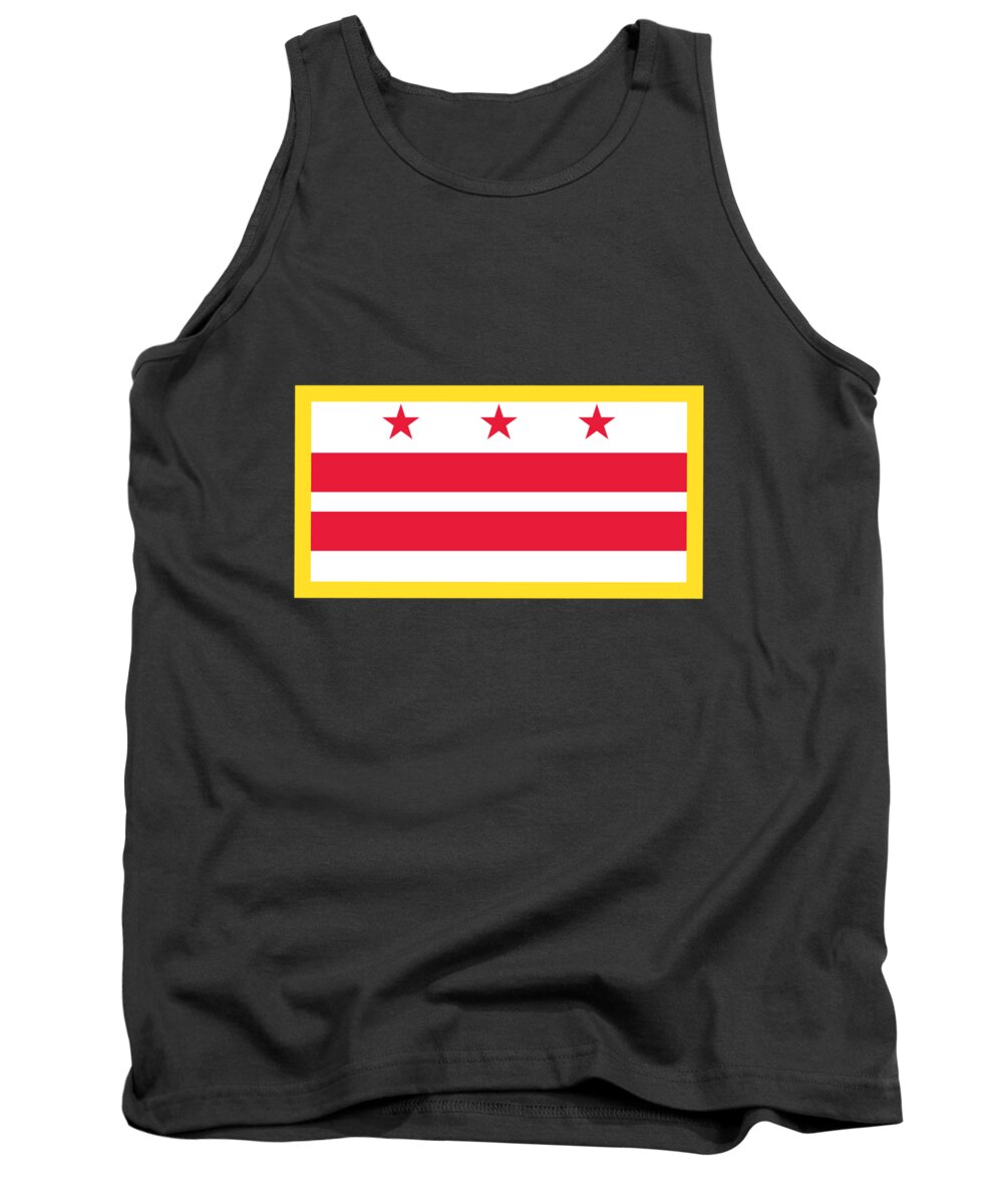 Flag Tank Top featuring the digital art Washington, D.C. Flag #1 by Frederick Holiday