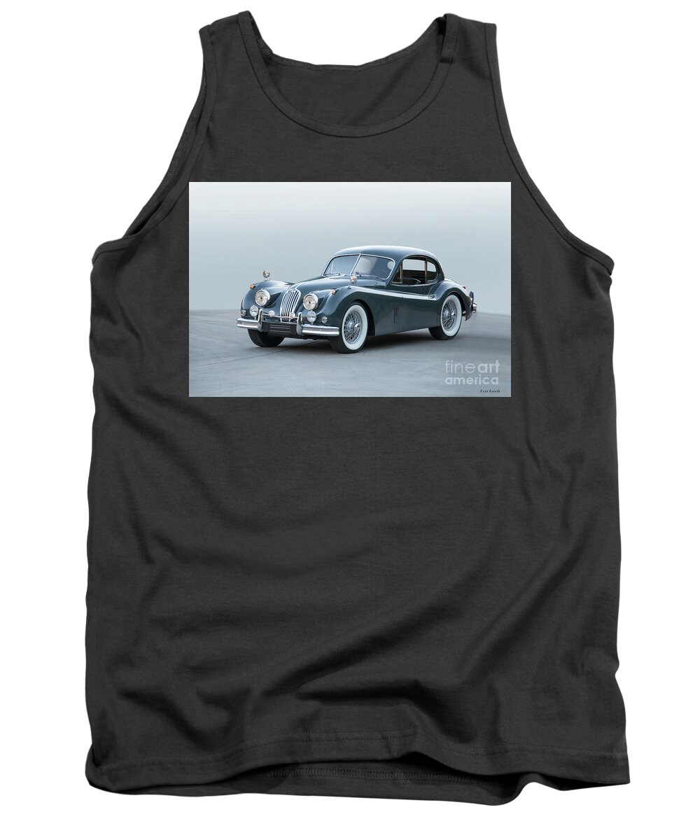 Auto Tank Top featuring the photograph 1955 Jaguar SK 140 Coupe by Dave Koontz